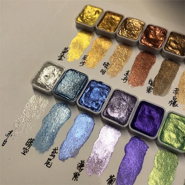 Chinese Painting Paint Gold And Silver Powder